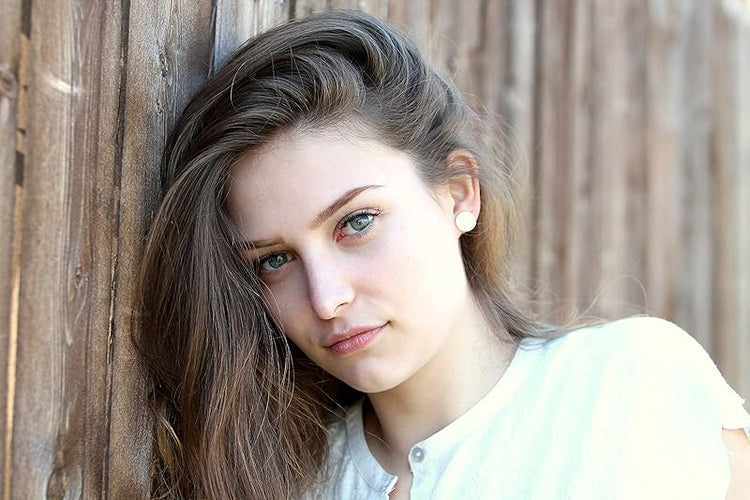 Summerfield CollectionTrio Silver-tone Stud Earrings Clear AB Red Faux Druzy Stone Mermaid Scale Set 12mm