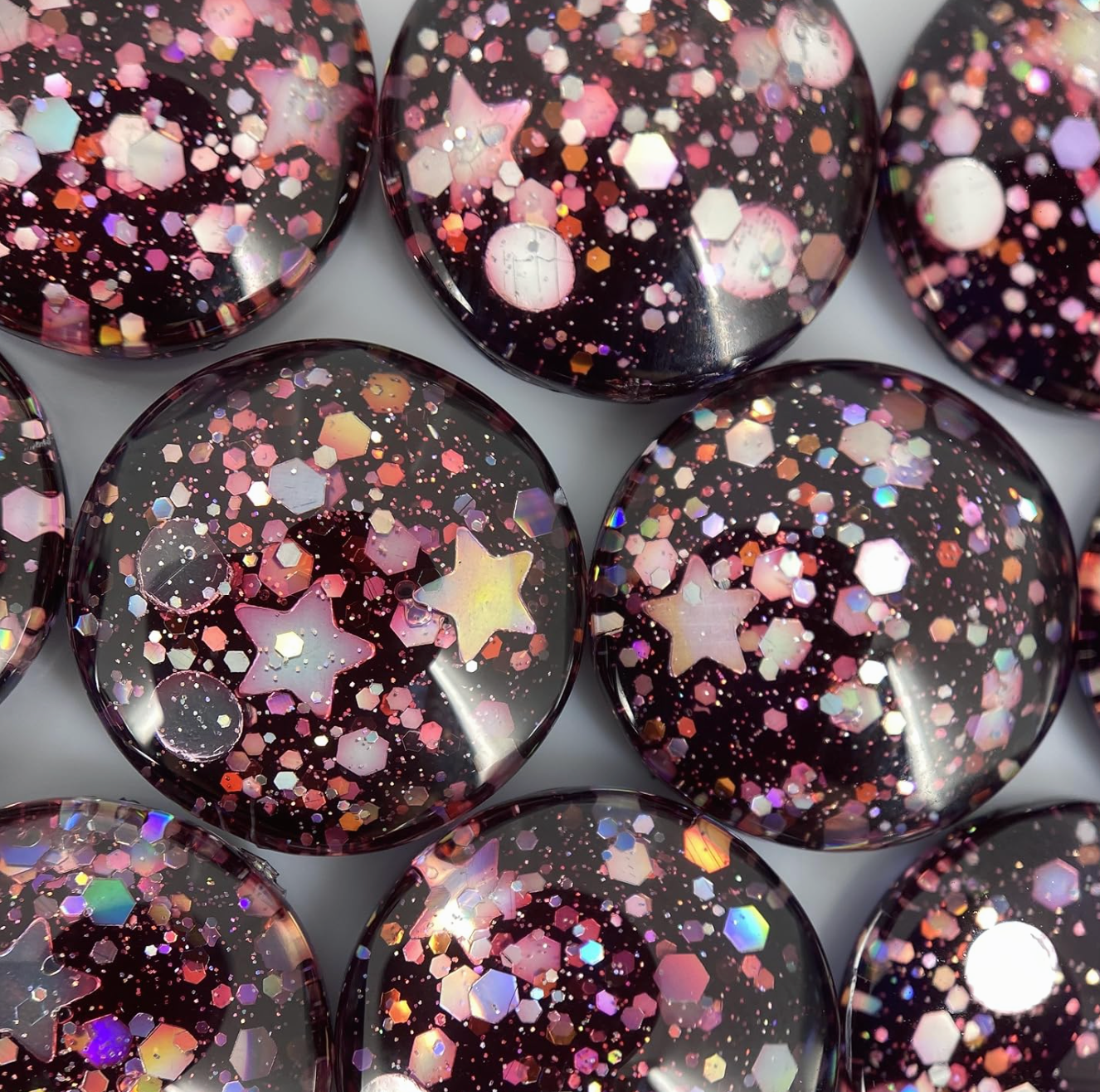 Handpainted Glass Studs