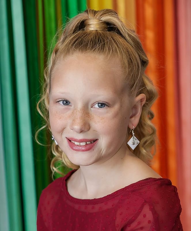 Summerfield Collection Silver-tone White Enamel Swan Charm Dangle Earrings