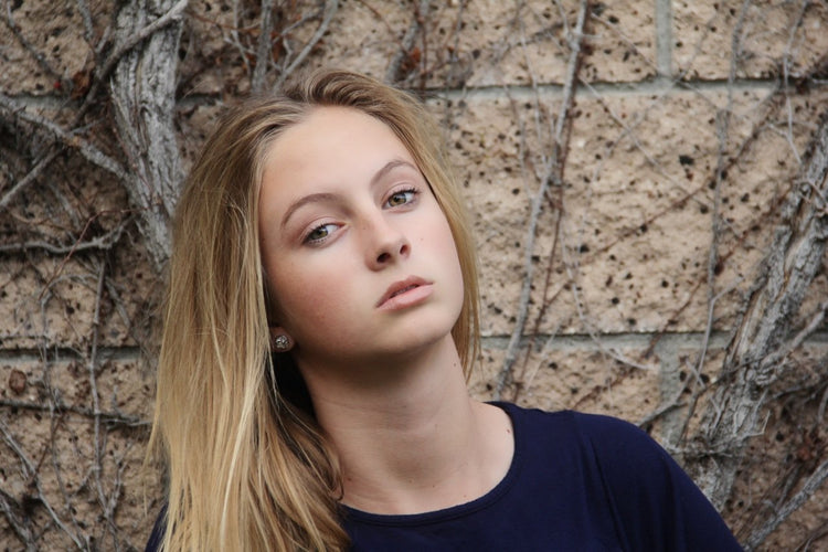 Silver-tone Metallic Faux Druzy Stone Stud Earrings 8mm